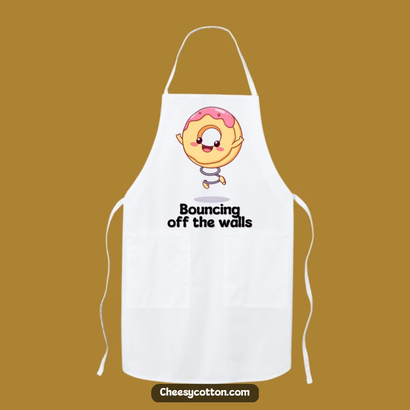 Funny Kawaii Donut Chef Apron: Cook with Joyful Flair