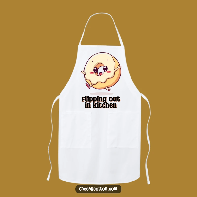 Funny Kawaii Doughnut Cartwheel Apron Cook Up Smiles In The Kitchen