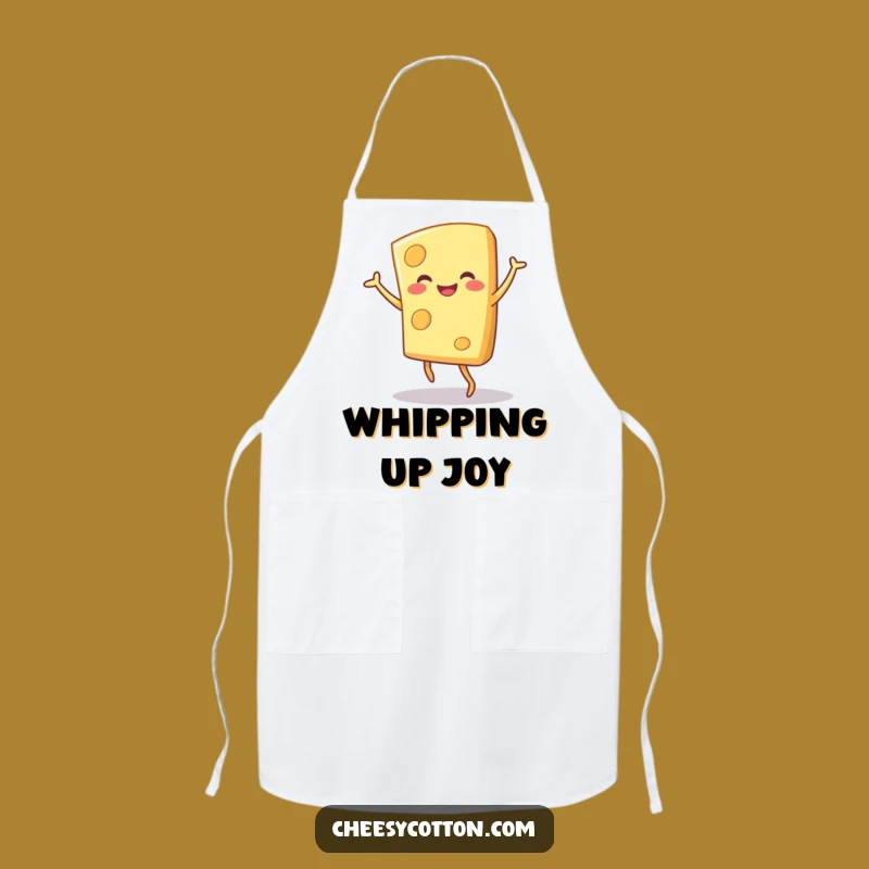 Funny Cheese Dance Apron: Kitchen Fun with a Hilarious Food Character