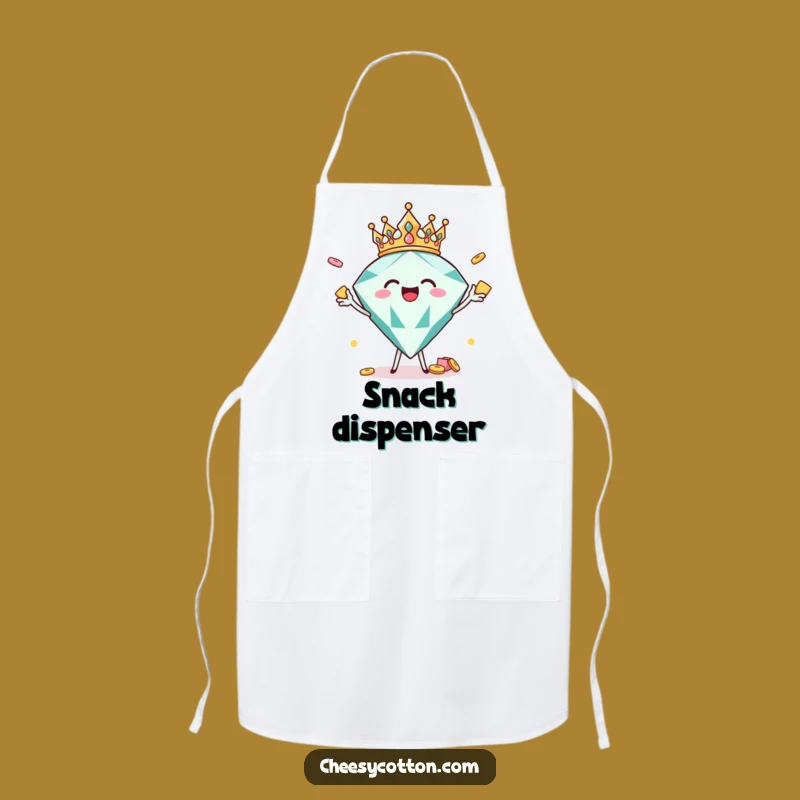 Funny Joyful Diamond Crown Apron: Cook with Sparkle in This Hilarious Kitchen Essential