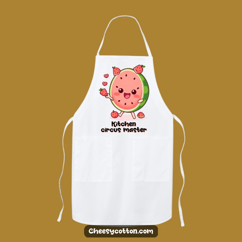 Funny Watermelon Juggling Apron - Cook with Fruity Fun Gift!