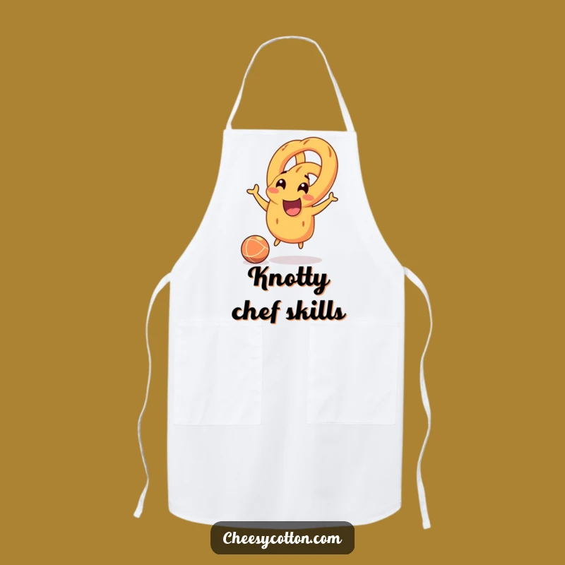 Funny Pretzel Chef Apron: Joyful Kitchen Player