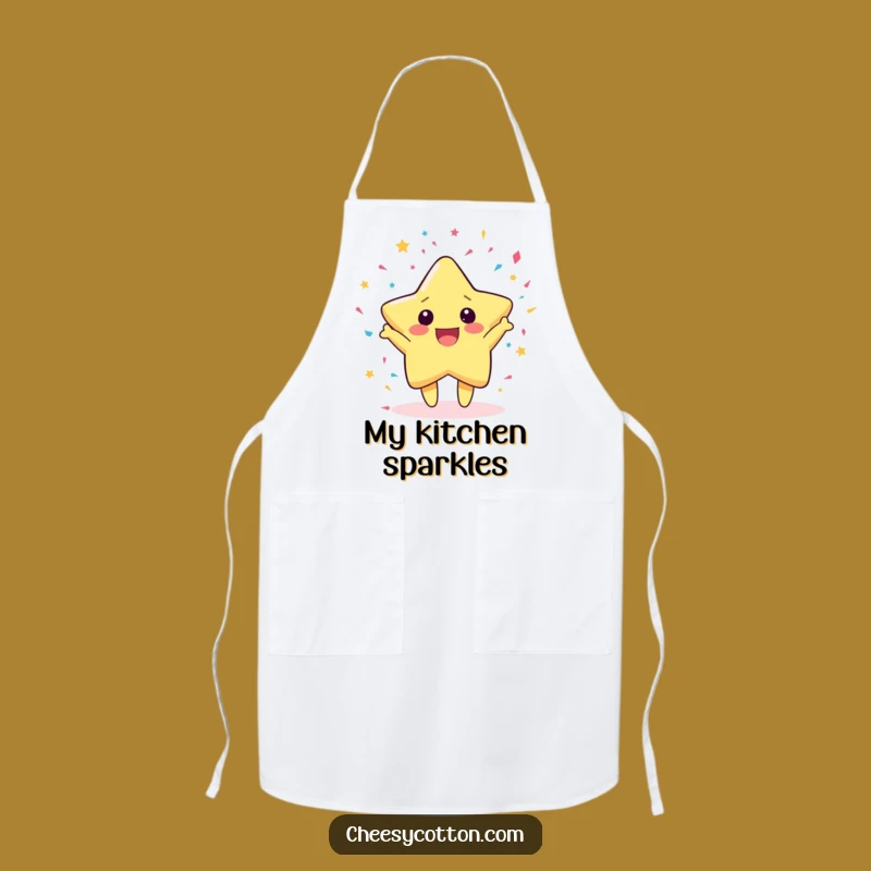 Funny Kawaii Star Chef Apron: Cook Up Some Fun