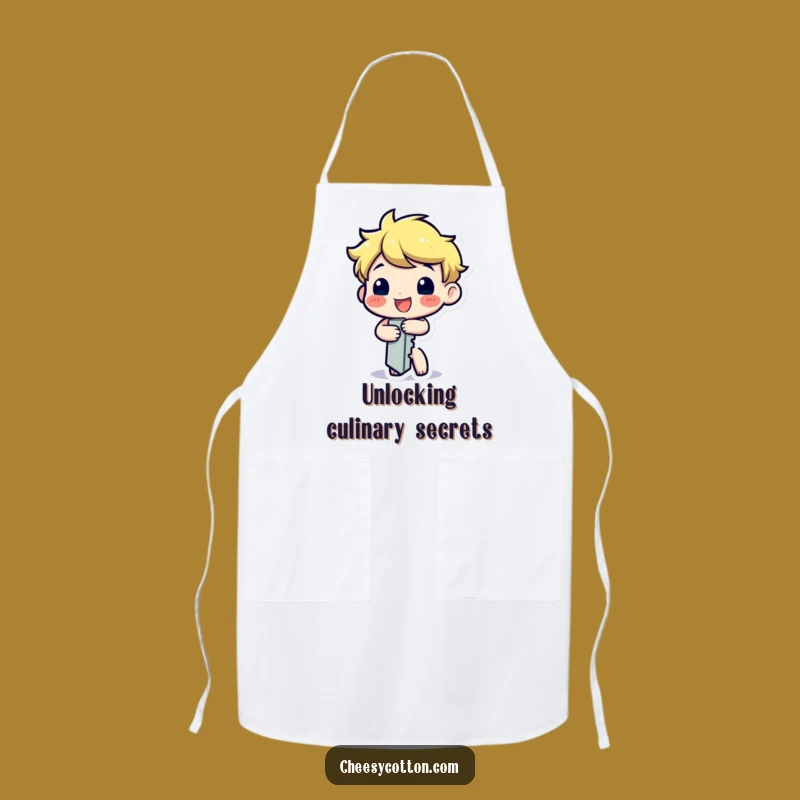 Funny Key Apron: Cook with Confidence and Charm Using This Cheerful Character