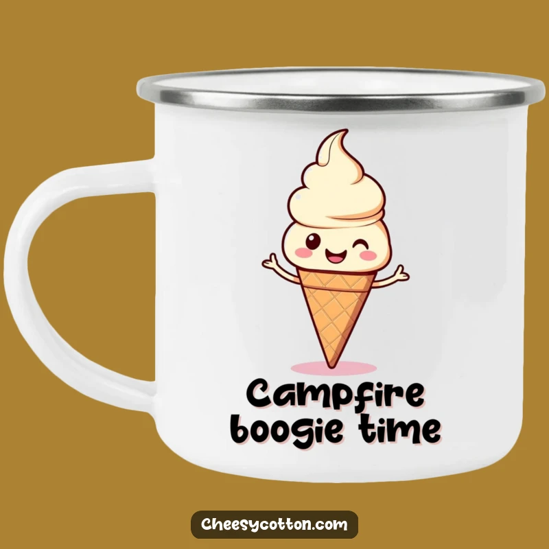Funny Kawaii Ice Cream Dance Camping Mug Sweet Adventures Start Here