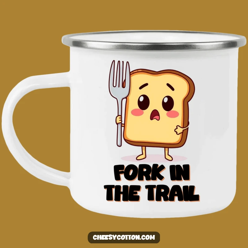 Funny Toast Surprise Camping Mug: Durable & Hilarious Breakfast Character Mug