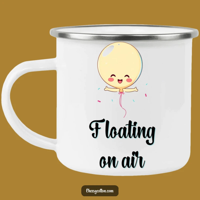 Funny Playful Balloon Streamer Camping Mug: Your Hilarious Companion for Cheerful Adventures