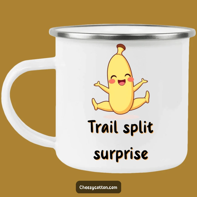 Funny Banana Split Camping Mug - Adventure Fuel with Playful Spirit