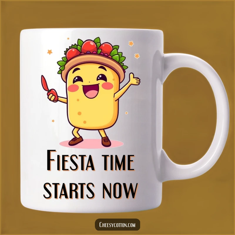 Funny Taco Dancer Mug Celebrate Fiesta Fun Perfect Gift for Taco Lovers