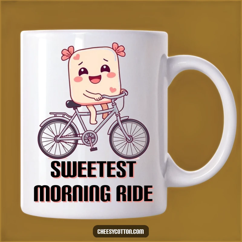 Funny Candy Bike Mug: Sweeten Your Day with Whimsical Charm
