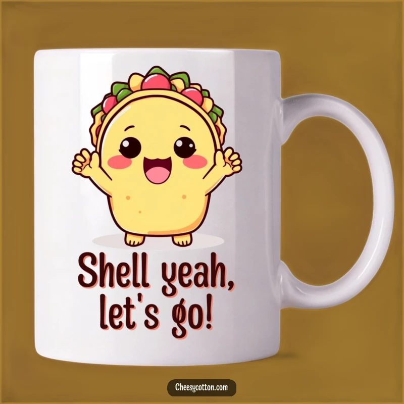 Funny Kawaii Taco Mug: A Cheerful Fiesta Gift for Taco Lovers
