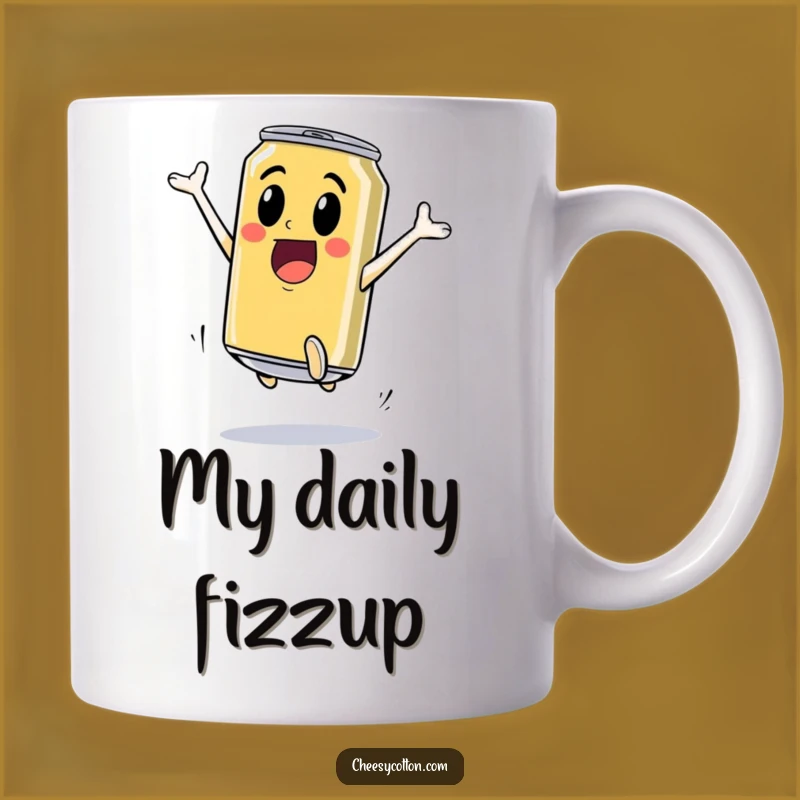 Funny Soda Jump Mug: Fuel Your Day with Fizzy Fun and Energy