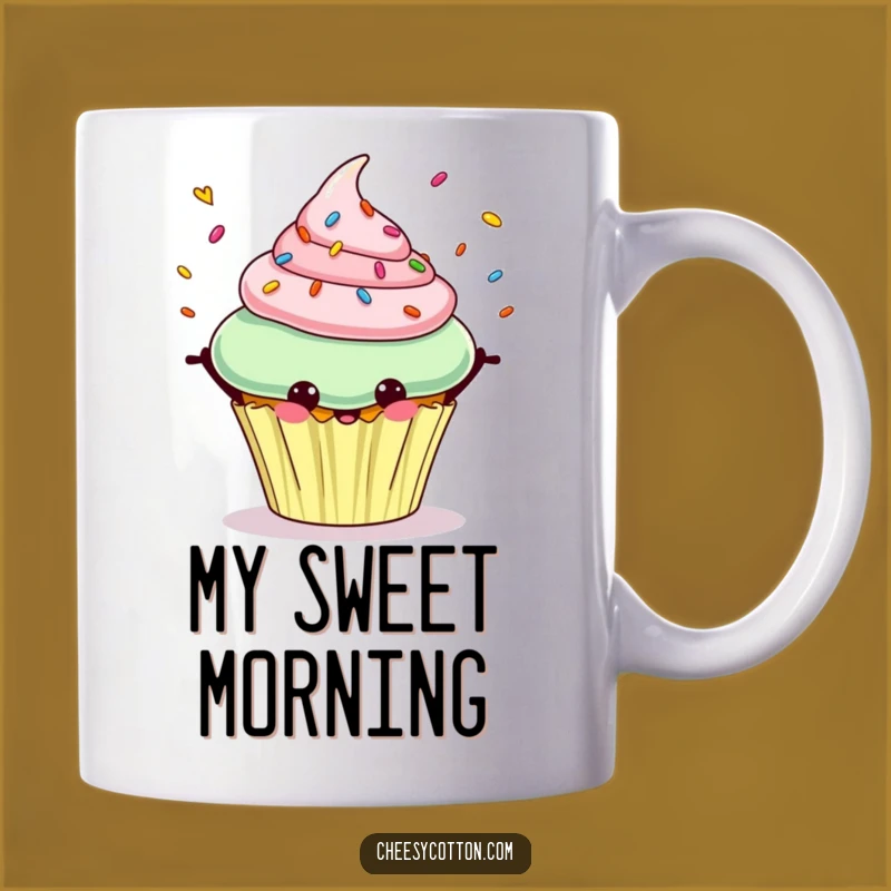Funny Cupcake Juggling Mug: Sweet Treat Character Gift for a Delicious Laugh
