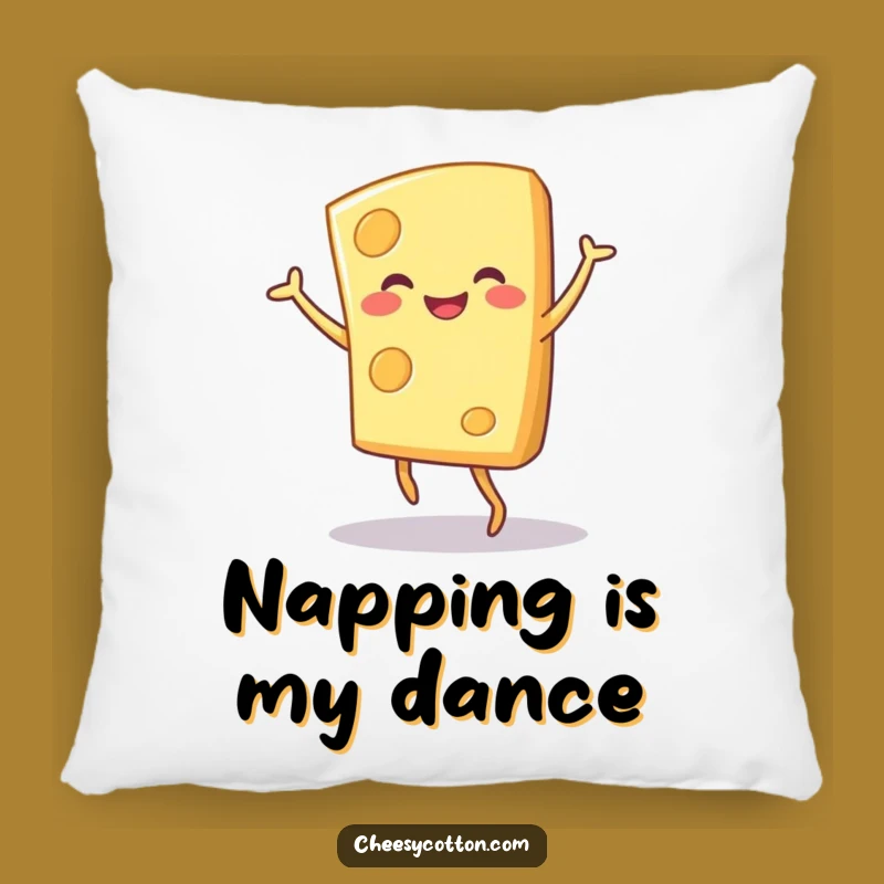 Funny Cheese Dance Pillow: Cozy Cushion with a Hilarious Dancing Character