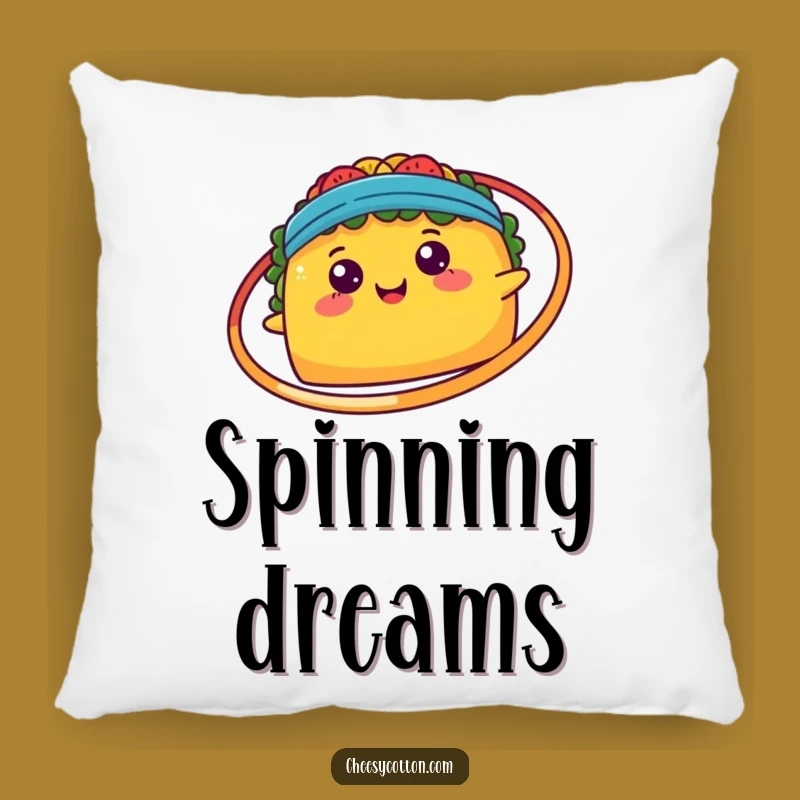 Funny Kawaii Taco Hula Hoop Pillow: Cozy Comfort & Fiesta Fun, Ideal Funny Gift