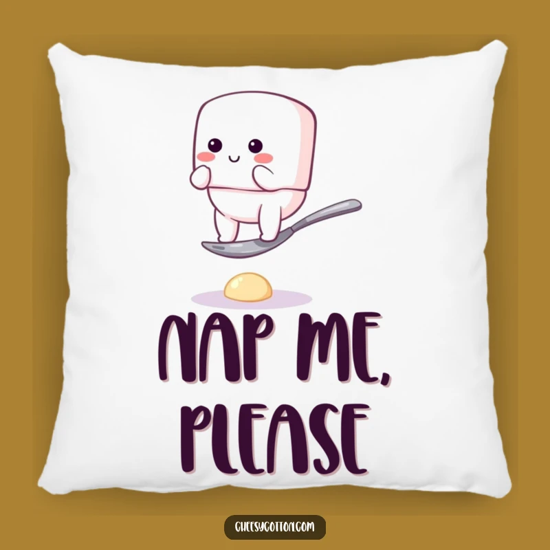 Funny Marshmallow Balance Pillow: Soft Character Cushion, Comfy Humorous Gift