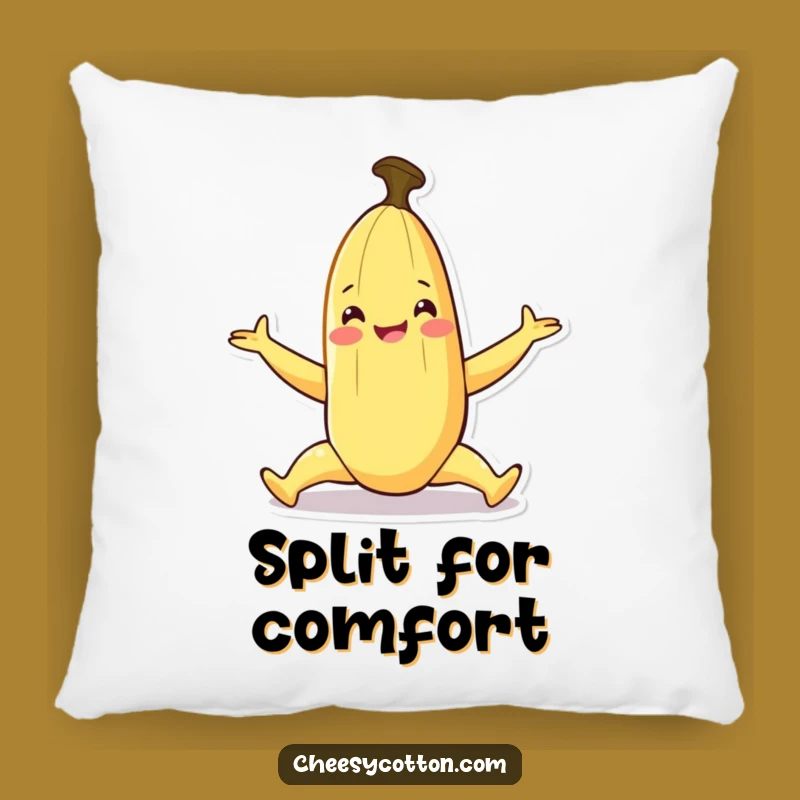 Funny Banana Split Pillow - Cozy Playful Comfort Gift!