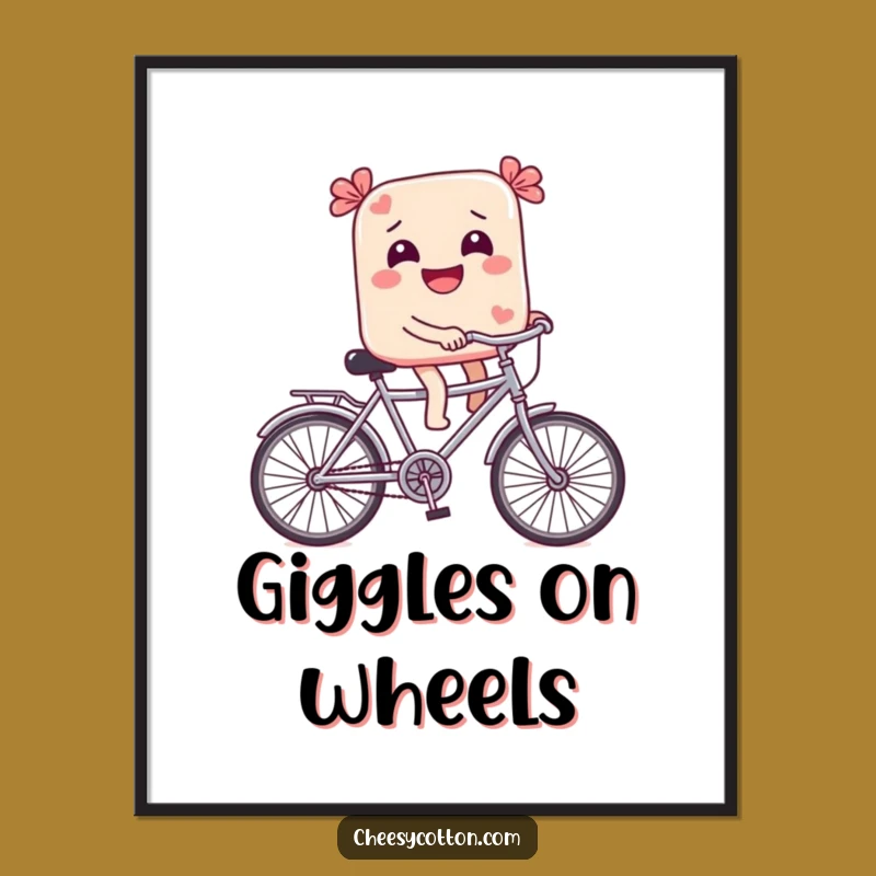 Funny Candy Bike Digital Print: Add Sweet Whimsy to Your Decor