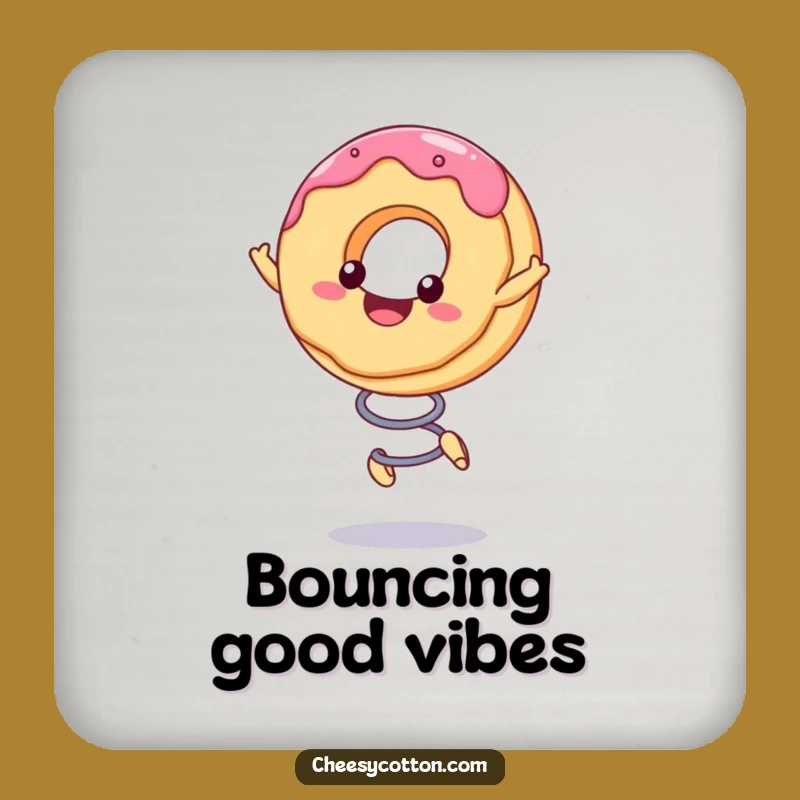 Funny Kawaii Donut Coaster: Protect Surfaces with Sweetness