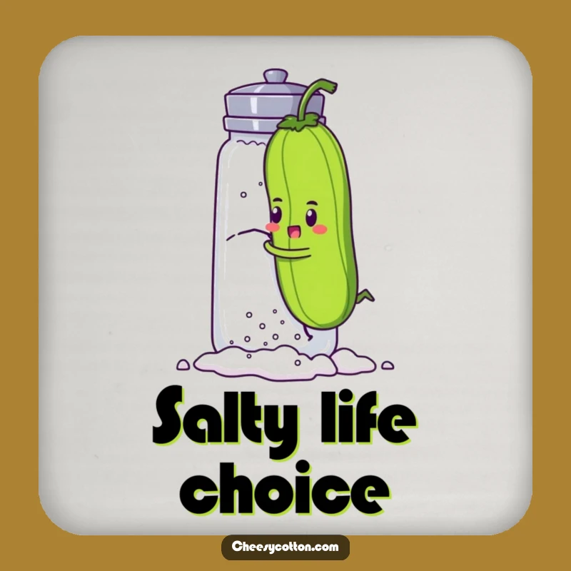 Funny Pickle Climb Coaster: Protect Surfaces with Character Humor
