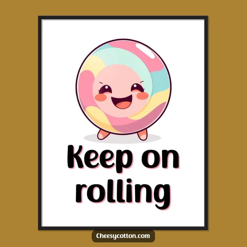 Funny Happy Candy Poster: Decorate with Sweetness and Cheerful Art