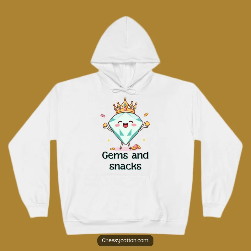 Funny Joyful Diamond Crown Hoodie: Stay Cozy & Glamorous with This Hilarious Apparel