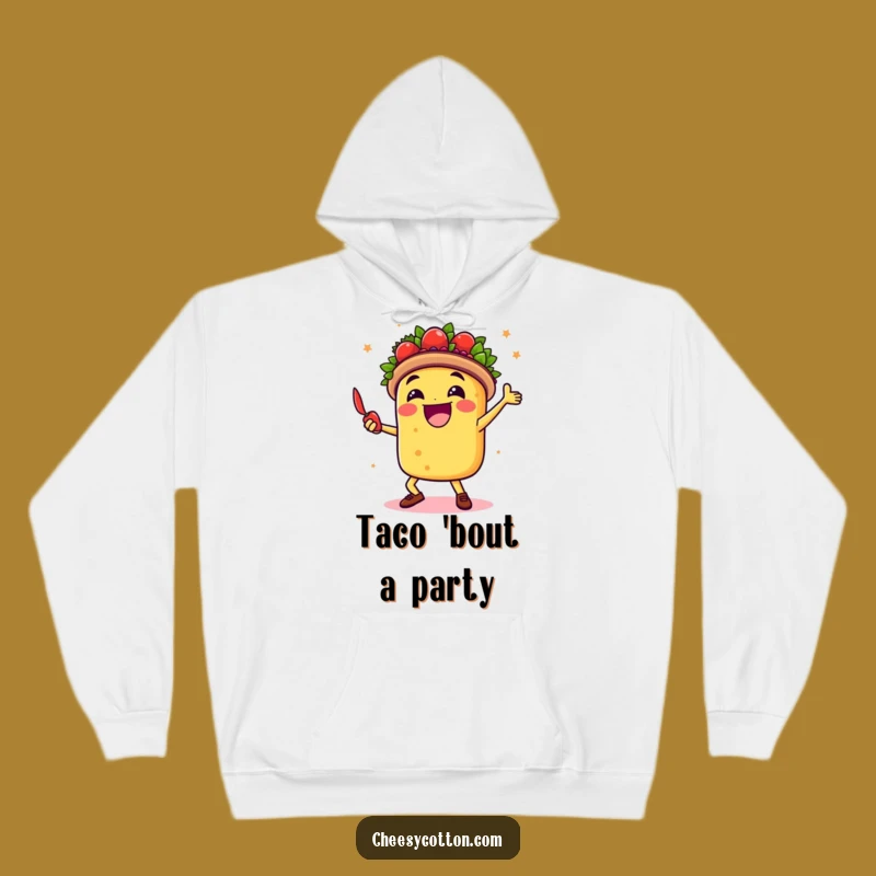 Funny Taco Dancer Hoodie Warm Fiesta Celebration Chili Pepper Comfort