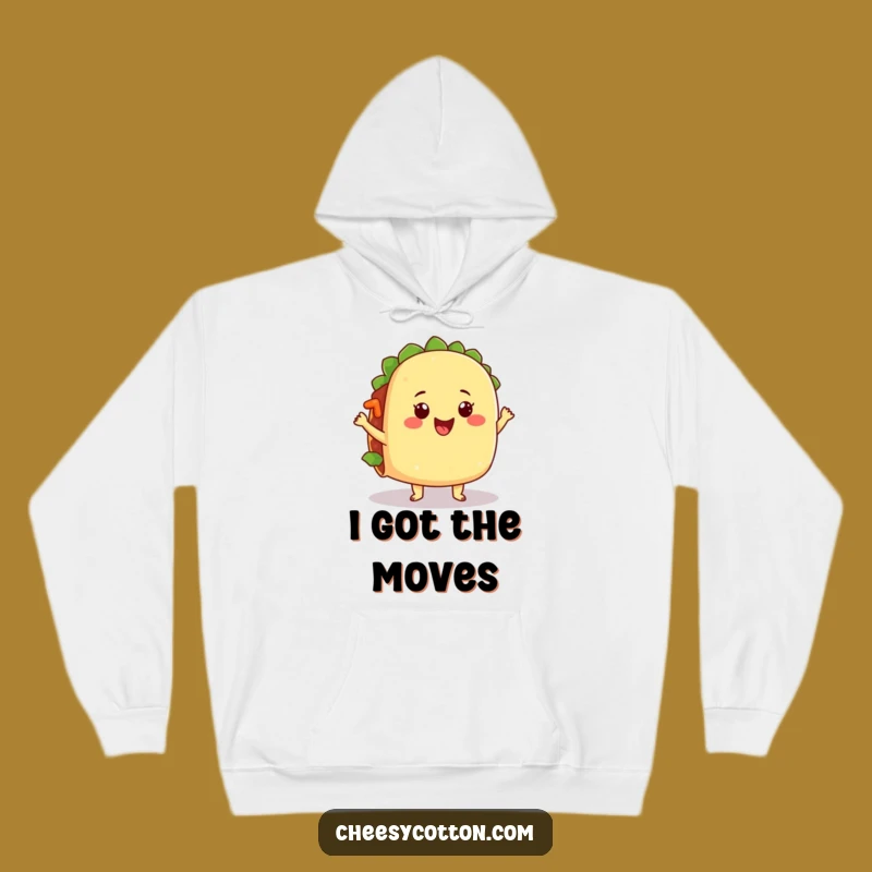 Funny Jiggling Taco Hoodie: Warm & Hilarious Mexican Food Character Sweatshirt Gift