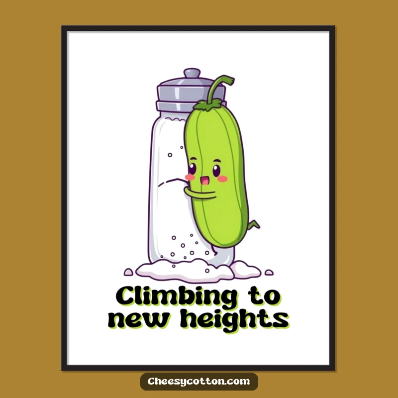 Funny Free Printable Wall Art: Pickle's Salty Goal, Hilarious Downloadable Decor!