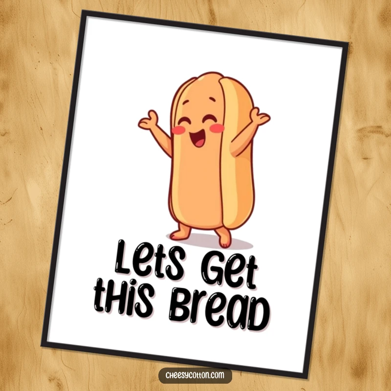 Funny Free Printable Wall Art showcasing an anthropomorphic hot dog performing a silly dance move, bringing unique humor to any wall.