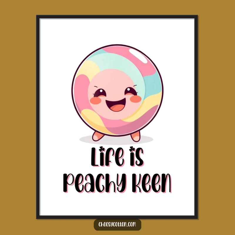 Funny Free Printable Wall Art: Happy Candy Rolling for Joyful Decor