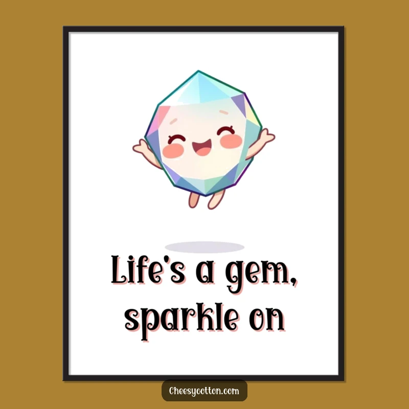 Free Printable Gem Wall Art: Funny Downloadable Decor for Joyful Spaces
