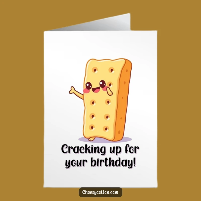 Free Printable Birthday Card: Glee-Filled Cheesy Cracker Balancing Fun Downloadable