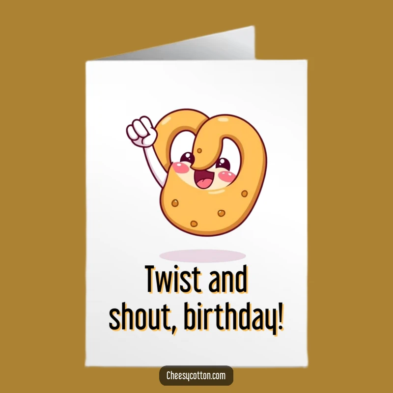 Free Printable Birthday Card: Victorious Pretzel Fist Pump for a Funniest Downloadable Gift!