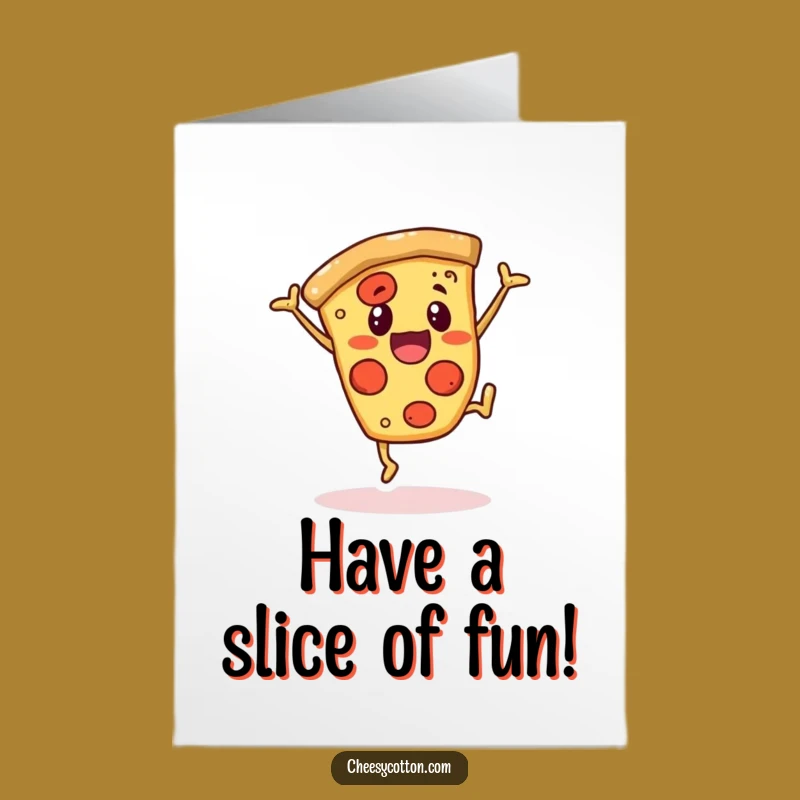 Free Printable Pizza Birthday Card: Funny Downloadable Gift for a Cheesy Celebration