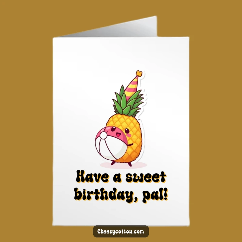 Free Printable Birthday Card: Pineapple Party Fun for a Tropical DIY Downloadable Gift