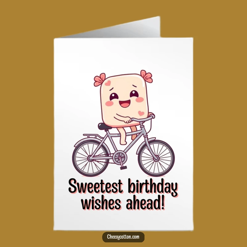 Free Printable Birthday Card: Giggling Candy Cycle - Sweet DIY Downloadable Gift