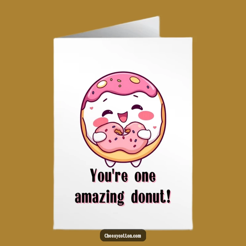 Free Printable Congrats Card: Sharing Donut! Generous Downloadable Gift