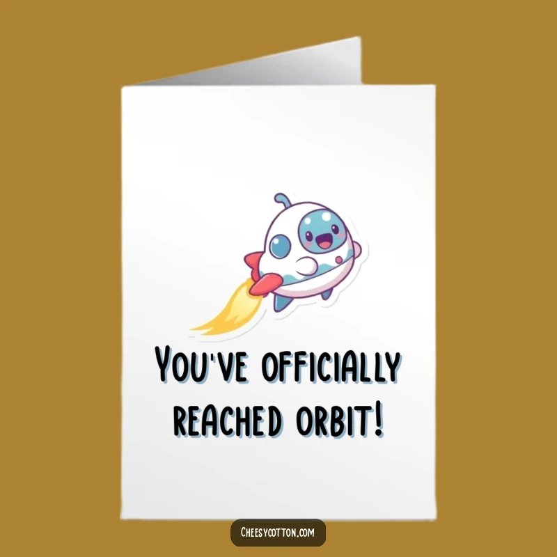 Free Printable Spaceship Congrats Card: Hilarious Downloadable Gift for Stellar Achievements