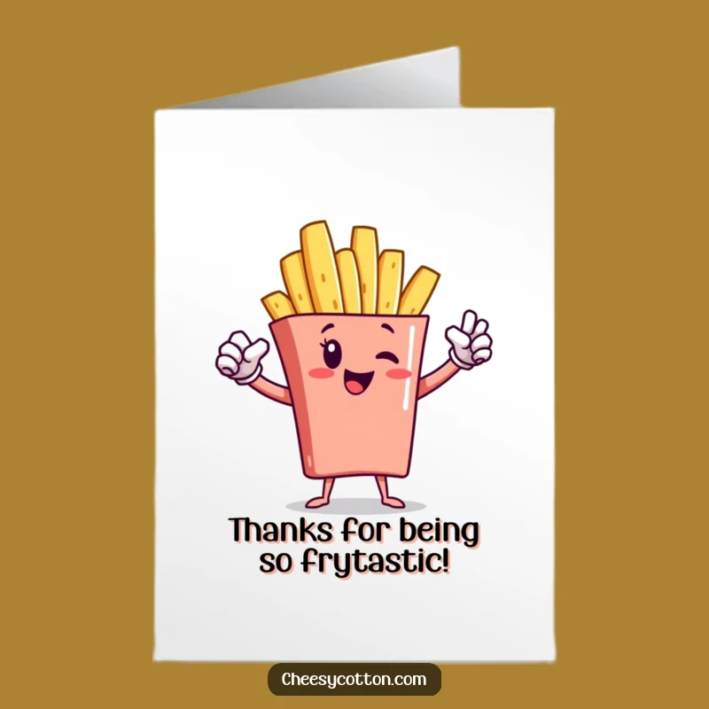Free Printable Thank You Card: Superhero Fry, Heroic Downloadable Gift