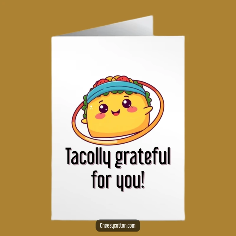 Free Printable Thank You Card: Taco's Hula Hoop Thanks