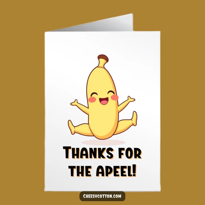 Free Printable Thank You Card: Banana Split - Gratitude with a Twist