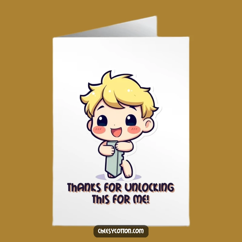 Free Printable Key Thank You Card: Funny Downloadable Gift for Your Appreciation