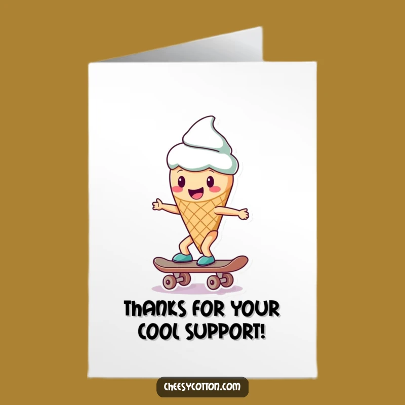 Free Printable Thank You Card: Skater Ice Cream! Sweet Downloadable Gift