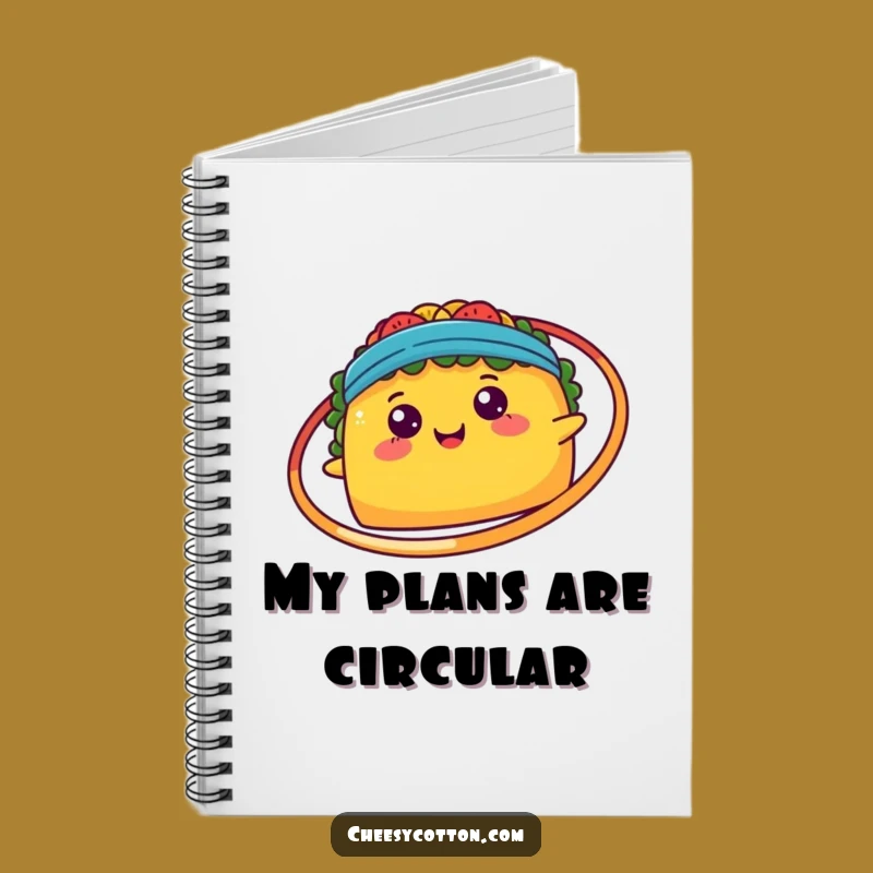 Funny Kawaii Taco Hula Hoop Notebook: Jot Down Fiesta Ideas, Perfect Creative Funny Gift