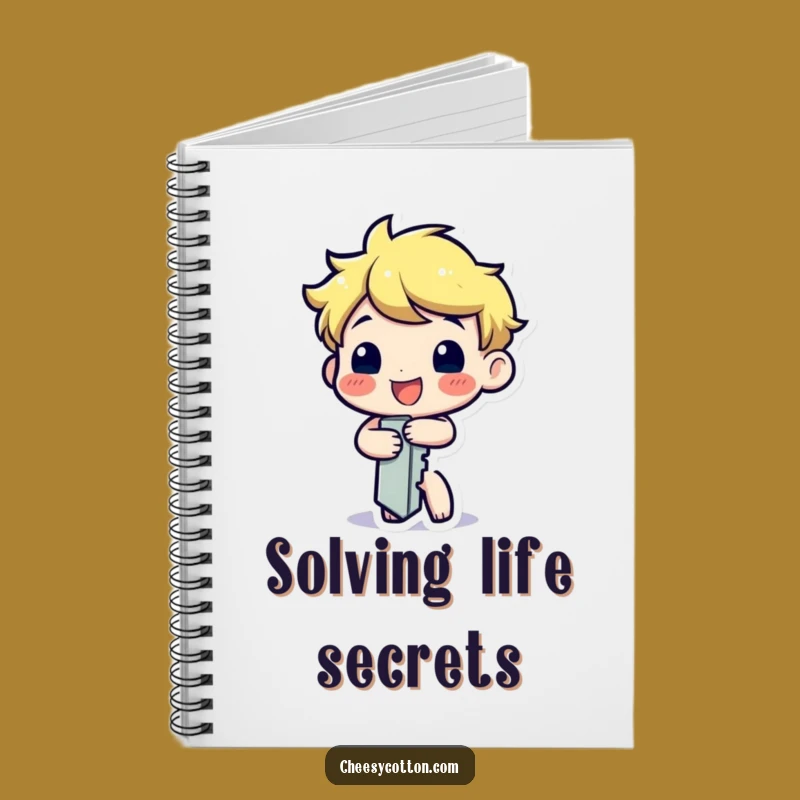 Funny Key Notebook: Unlock Your Thoughts with This Cheerful Character's Help