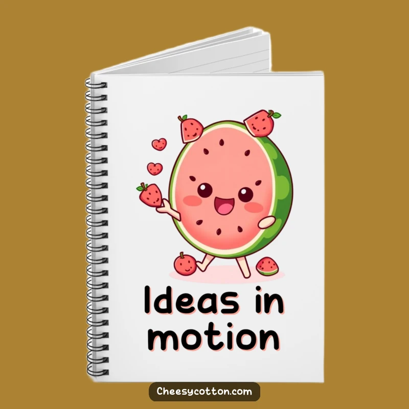 Funny Watermelon Juggling Notebook - Jot Down Ideas with Fun Gift!