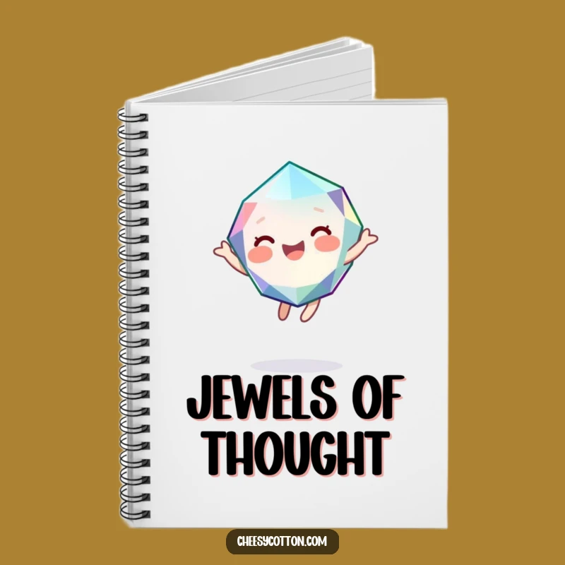 Funny Gem Notebook: Jot Down Joyful Thoughts with a Giggling Character