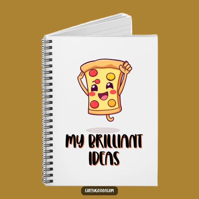 Funny Pizza High Five Notebook: Cheerful Journal for Fun Ideas & Notes