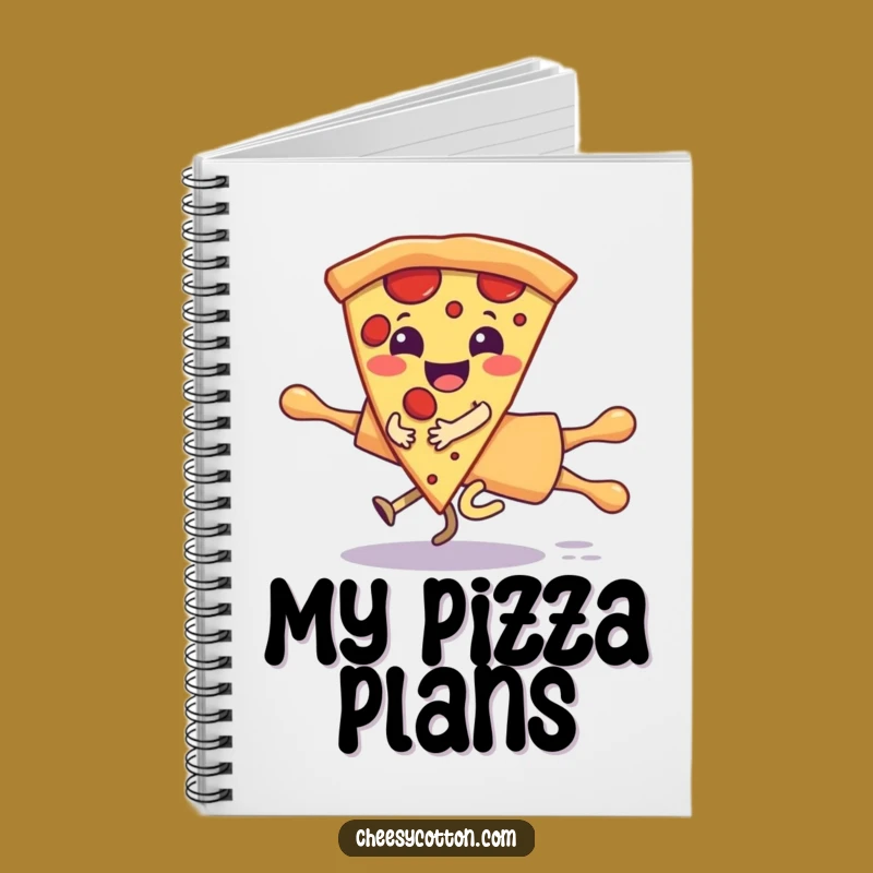 Funny Pizza Rolling Pin Notebook: Jot Down Fun with This Character Journal